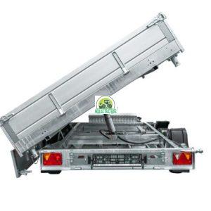 REMORQUE BENNE HYDRAULIQUE 3 ESSIEUX 400×200 UNITRAILER TASKER 400/3C 3500 KG